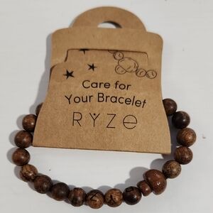 RYZE Brown Beaded Bracelet